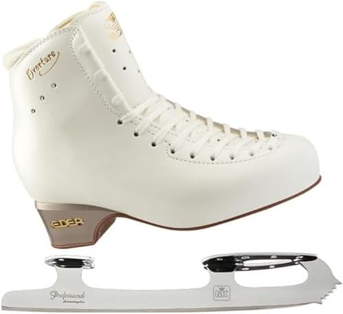 L'Estel Skates Skridskor med Edea Overture + MK Professional eller Wilson Coronation Ace - Skridskoåkning (vit, 235/35)
