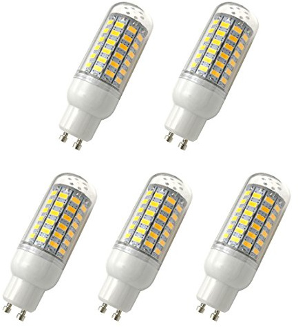 Aoxdi 5 Stück LED GU10 Leuchtmittel Birnen 10W, Warmweiß, 69 SMD 5730 Licht Lampen, Energiespar GU10 LED Lampe, AC220-240V