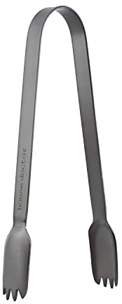 House Doctor 211290812 Tong, Zange, Ice, Gunmetal-Grau, l: 17 cm, Edelstahl