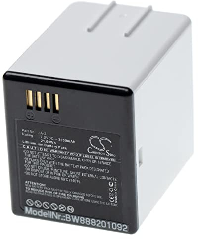 vhbw Akku Ersatz für Arlo A-2 für Knopfkamera, getarnte Kamera (3000 mAh, 7,2 V, Li-Ion)