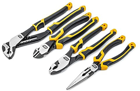 GEARWRENCH 4 Piece PITBULL Dual Material Mixed Plier Set - 82203C