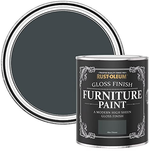 Rust-Oleum Dark Green Furniture Paint in Gloss Finish - After Dinner 750ml