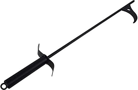 DAZZLEEX Tisonnier de cheminée en acier massif pour cheminée