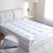 Threads For Bed® Atmungsaktiv Matratzen Topper Unterbett 90x190 aus Baumwolle Gewebe, Washbare Matratenauflage für Komfort & Fernhalten von Schmutz Matratzenschoner für Matratzen & Boxspringbett