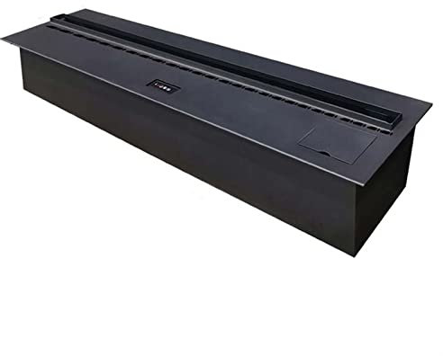 Caminetto Finto Camino elettrico a fiamma 3D, camino decorativo da incasso, a basso rumore, telecomando con fiamma ultra lunga, pannello ultrasottile, protezione dallo spegnimento for mancanza d'acqua