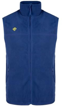 Izas - Chaleco de Forro Polar para Hombre - Chaqueta sin Mangas con Cuello Alto - Forro Polar de Invierno Ligero y de Secado Rápido - Ideal para Actividades al Aire Libre - Padru Vest Azul Real - L