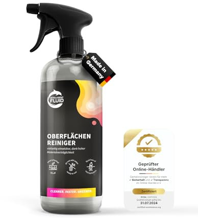 intelligent fluids Premium Oberflächenreiniger Spray - Allzweckreiniger für streifenfreien Glanz - Intensiver Universalreiniger - Allzweckreiniger Spray für Oberflächen im Haushalt (500ml)