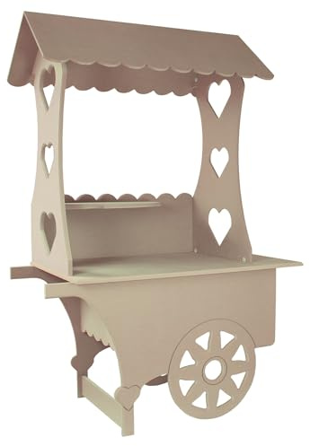 KuKoo Candy Stand Candy Bar Candy Buffet Candy Cart Confectionery Sweet Catering Wedding Celebrations Decoration Birthday Party Christening Buffet Supplies MDF 199 H x 133 W x 73cm D