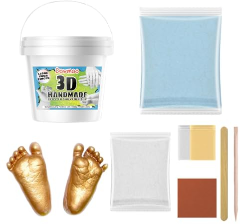 Djowyh handavtryck set för par handavtryck set för par händer gipsavtryck set, gör-det-själv gips staty modelling kit handhållen handform, handform, skulptur, souvenirer, gåva för å dag,