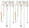 ARJDXDP Wall Necklace Organizer Holder,​2 Pack Necklace Hangers Wall Mounted Jewellry Organiser Hanging, Gift for Girls Women, White