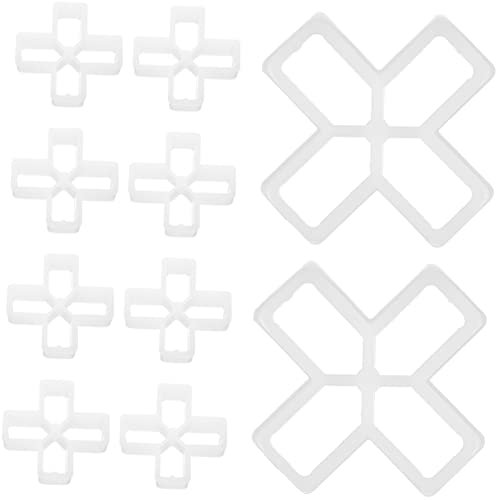 GALPADA 100pcs PVC Tile Spacers for Leveling Grouting Cross Shaped Spacers for Easy Tile Installation Floors Walls Patios Decks Effortless Alignment Tool
