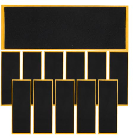 UPKOCH Ruban Adhésif Antidérapant en Mousse 12 Pièces pour Skateboard À Doigt 4.33X1.50In Accessoire Grip Doux Facile À Coller pour Jeux Et Jouets Mini Skate Noir