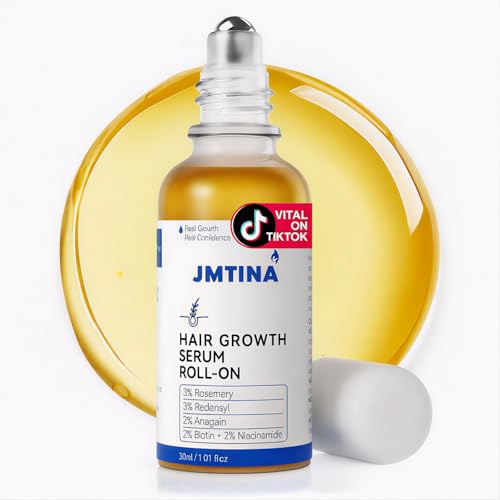 2026 New Hair Growth Serum Roll On | 3% Rosemary, 3% Redensyl & 2% AnaGain Complex | + Biotin & Niacinamide | Fast-Absorbing No-Rinse Treatment for Thinning Hair in Women & Men