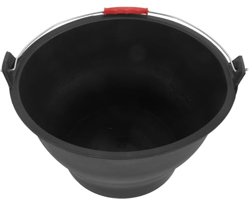 IMIKEYA Secchio in gomma per costruzione piccola maniglia robusta e rinforzata secchio anticaduta per lavoro 30 cm apertura 175 cm altezza adatto per cemento e uso industriale
