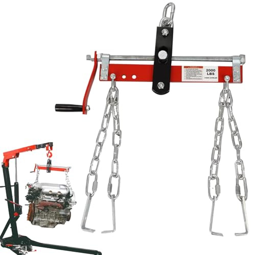 Engine Lift Leveler | Shop Crane Cherry Picker Leveler - Engine Adjustable Handle 0.9 Ton Capacity for Shop Crane Accessory