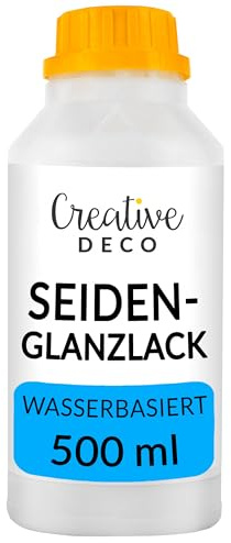 Creative Deco Vernice Acrilica Satinata a Base d'Acqua, 500 ml