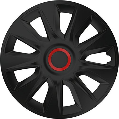 ZentimeX Z778258 Radkappen Radzierblenden universal 17 Zoll Black