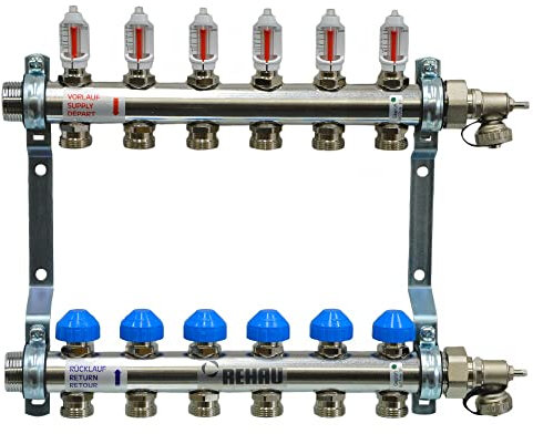 Rehau Heizkreisverteiler für 6 Heizkreise, HKV-D