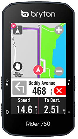 Bryton RIDER 750E GPS CYCLE COMPUTER, Black