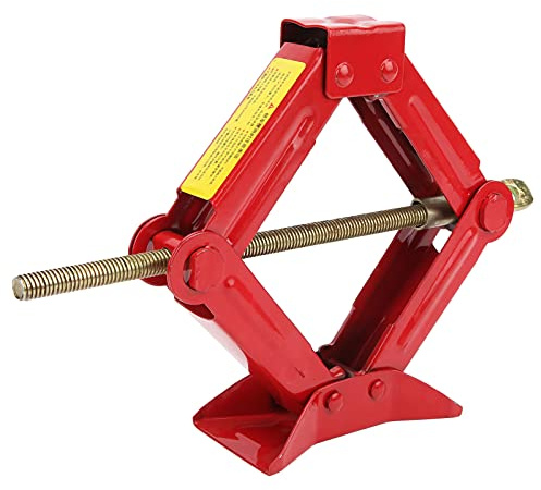 Gato de tijera, elevador de tijera profesional, herramienta de elevación de mango de hierro para maletero de coche con manivela para exteriores, 0,5/1/2T(2T)