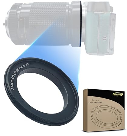55mm to FX Macro Lens Reverse Ring Compatible with for FX X Mount X-A5 X-A20 X-A10 X-A3 X-A2 X-A1 X-T2 X-E3 X-E2 X-E1 X-TX-M1 X-Pro1 X-Pro2.with 55mm Filter Thread Lens.Macro Shoot