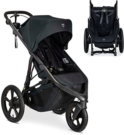 BOB Gear Wayfinder Jogging Stroller with Independent Dual Suspension, Air-Filled Tires, and 75-Pound Weight Capacity, Nightfall