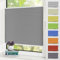 Zarnan Plissee ohne Bohren,Plissee Klemmfix Anthrazit 110x110cm(BxH),Plisees ohne Bohren Blickdicht,Faltrollo Fensterrollo mit Klemmträger easyfix,Jalousie Sichtschutz Sonnenschutz Rollo für Fenster