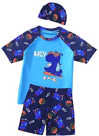 Bañador Niño 2 a 10 Años - Anti UV Camiseta Baño Niños y Shorts de Baño Niños Protección UV UPF 50+