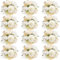 OJMHD 12 Bundles White Artificial Peony Flowers, Fake Rose Silk Bouquet Bulk, Faux Hydrangea Flowers for Wedding DIY Table Centerpiece Floral Vase Home Bridal Decor
