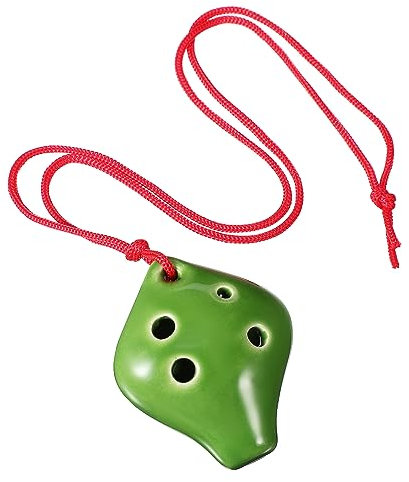 ibasenice 6loch Kleine Keramische Mit Lanyard Musikinstrument Für Anfänger Notenblatt Für Musikliebhaber Und Schüler