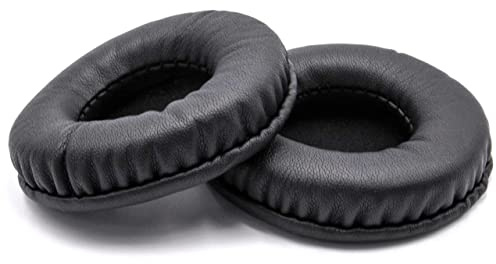 vhbw 2X Ohrpolster kompatibel mit AKG K518LE, K81, K495, K518, K130, K495NC, K518E, K518DJ Kopfhörer Headset, Polyurethan Schwarz