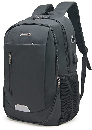 Waytex 71054 Sac à Dos Sécurité pour Ordinateur 15,6’’ Complet Serrure Antivol Port USB et Passage Câble Ecouteurs