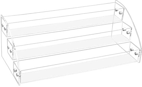 Vesaneae Porta Smalti per Unghie in acrilico a 3 ripiani Espositore Stand Organizer Trasparenteper per contenere fino a 30 bottiglie Stand Organizer Porta Trucchi Makeup Scatola Organizzatore