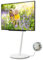 WALL A2 Low Type | Japanischer Rollender, Verschiebbarer und Freistehender 24-55 Zoll Universal TV-Ständer mit verdeckten Rollen| Satin Weiß
