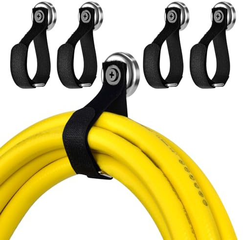 ShinHonex Heavy Duty Magnetic Hooks, Magnetic Tool Holders, 40LBS Magnetic Garage Hooks, for Storing Cables, Ropes, Wires, and Cordless Tools in garages, workshops, Cruise,RVs, and Pickup（4pcs）