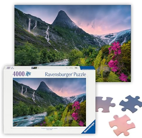 Ravensburger Puzzle 4000 Pezzi Maestosa Montagna – Puzzle Adulti +14 anni, 138 x 92 cm, Puzzle per Adulti per Esperti, Collezione 4000 Pezzi, Idee Regalo