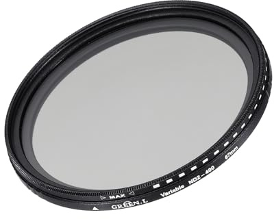 sourcing map ND2-400 Lens Filter Variable Neutral Density Lens Filter 67mm Circular ND Filter Grayscale Filter for Camera Photography Lens