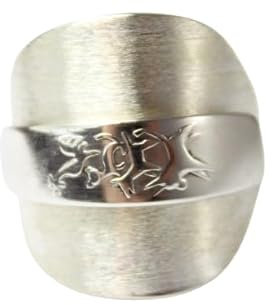 Silber 800er Besteckschmuck Ring, ca. 67 (21,3) Ring aus Besteck