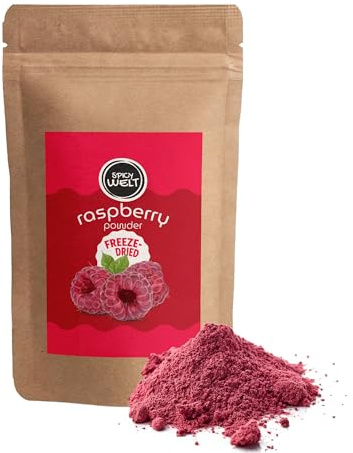Spicy Welt Polvo de Frambuesa Liofilizada (100g) – Frambuesas Molidas | 100 % Natural, No Endulzado y Sin Aditivos | para Batidos, Yogur y Repostería