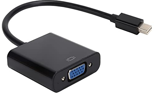 Vvikizy Mini Till VGA-adapter Kompakt och Hållbar Omvandlare för Bildskärmar och Projektorer Svart med 1 Enhet