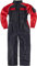 WorkTeam Buzo Recto con Cuello de Tira, Mangas y Detalles bicolores, Mono de Trabajo. Hombre Negro+Rojo 64