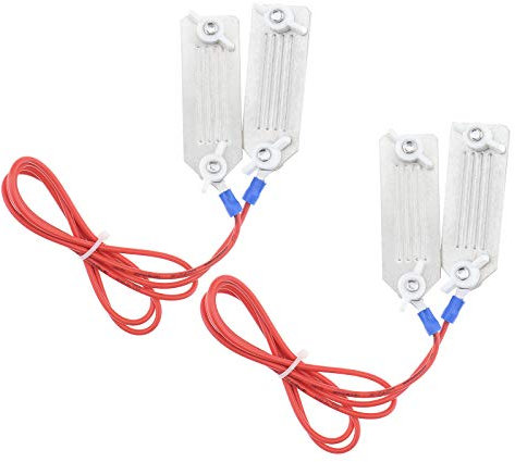 Create idea 2-teiliger Polyethylen Band Zaunverbinder Edelstahl Clip Link Passform 20 bis 40 mm Bandbreite (90 cm) Verbindungskabel für Weidezaunseil Weidezaunband