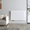 Heilmetz Radiadores plano 630 x 1000 mm Blanco Radiador de panel de diseño con conexión lateral Radiador horizontal, Calefacción central de baño,dormitorios,salones（Una capa）