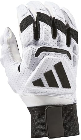 Adidas Adizero Chaos Lineman Glove, White, 2XL