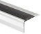 Treppenkantenprofil Aluminium schwarz LxBxH=1500x55x35mm - L=1,5 meter - Treppen Kantenschutz - Treppenprofil
