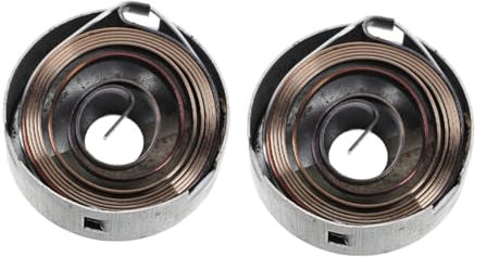 SOLUSTRE 2stücke Stabile Rücklauf-spiral-federn Für Tischbohrmaschinen Verchromt Robuste Stahl-quill-federn Mit Abdeckung Kompatibel Für Stationäre Bohrmaschinen Für Präzise Rücklauf-funkti