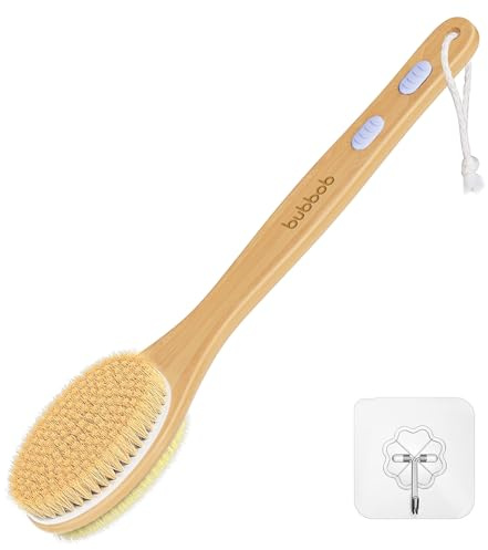 Back Scrubber for Shower,Bath Brush with Long Handle,Bath Brush Body Exfoliator for Wet or Dry Brushing,Men and Women (Blue)