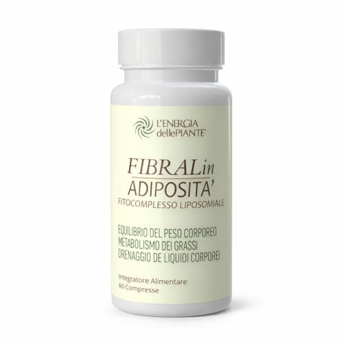 FIBRALin Adiposità Integratore Alimentare, Drenante Donna e Uomo, Benessere Intestinale e Supporto Digestivo, con Fibre e Ingredienti Vegetali Selezionati, 60 Compresse
