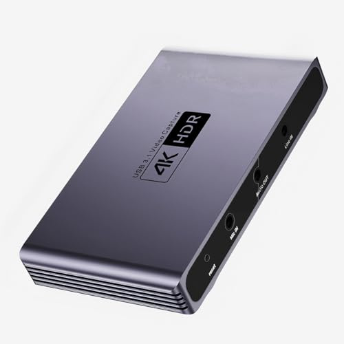 TransArcade 4K HDR Video Capture Card, USB 3.0 HDMI Video Capture Device, 240Hz High Refresh Rate, Loop Out Support