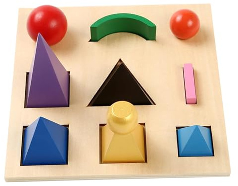 Grtheenumb Juguetes para niños, 1 Juego de símbolos de gramática Montessori 3D Educación de Madera Juguete de Aprendizaje de Idiomas Preescolar Ayudas para la enseñanza de Idiomas de bebés para niños